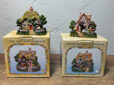 The Leonardo Collection Lot Village Tearoom & Honeysuckle Cottage Mini Houses