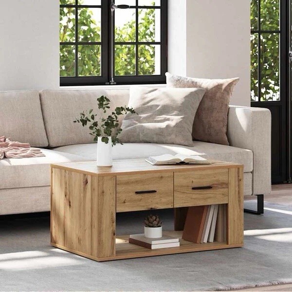 Couchtisch Artisan-Eiche 80X50X40 Cm Spanplatte-image