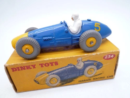 VINTAGE DINKY TOYS 234 FERRARI GP RACING CAR IN ORIGINAL BOX 1954