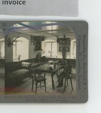 Interior Peasant Home Bavarian Highlands Germany Keystone Stereoview