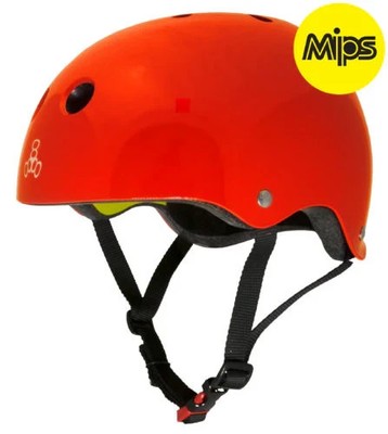 Triple 8 Skate MIPS Helmet SS Red Gloss - NEW FREE SHIPPING AUS