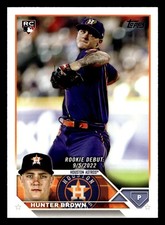 Hunter Brown 2023 Topps Update #US315 Houston Astros Rookie