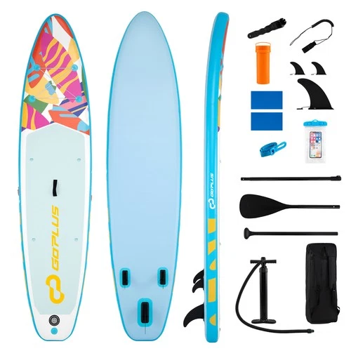 11’ Wide Inflatable Stand Up Paddle Board , Stable SUP for Adults and Youth