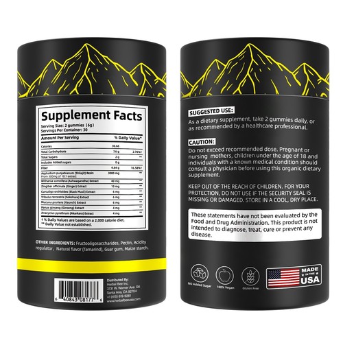 Shilajit Gummies: Pure Himalayan Shilajit with Ashwagandha & 85+ Trace Minerals - Picture 2 of 5