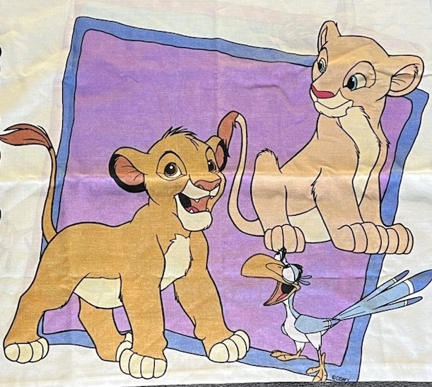 Винтажная наволочка Disney Lion King Standard Simba Nala Timon Pumba 90-е Nostalgia - Изображение 3 из 4