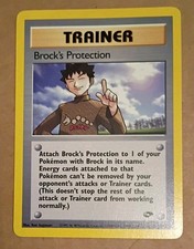 Pokemon Card Brock's Protection 101/132 Gym Challenge Regular on eBay