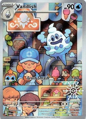 VANILLISH 190/182 PARADOX RIFT POKEMON (ADVENT CALENDAR STAMPED, NM)