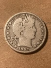 1907 D Barber Half Dollar - As Shown! (#1598)