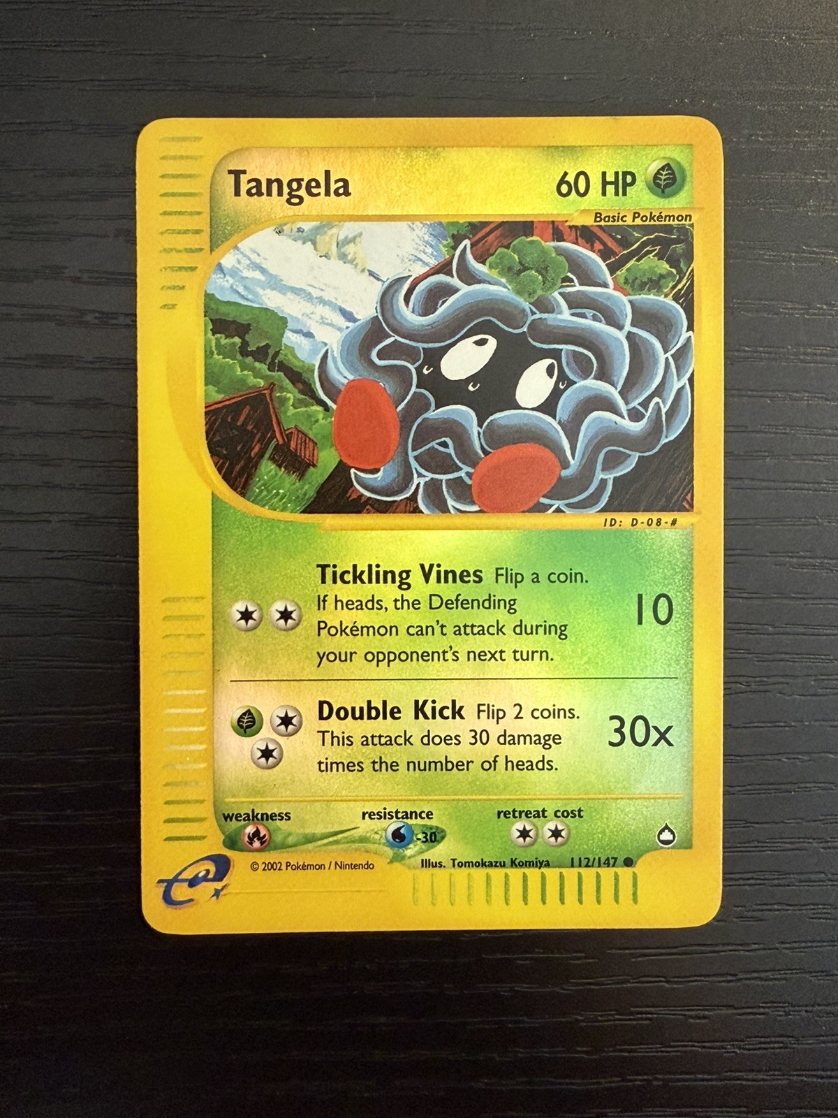 2002 Pokemon TCG Aquapolis Tangela 112/147 Reverse Holo NM