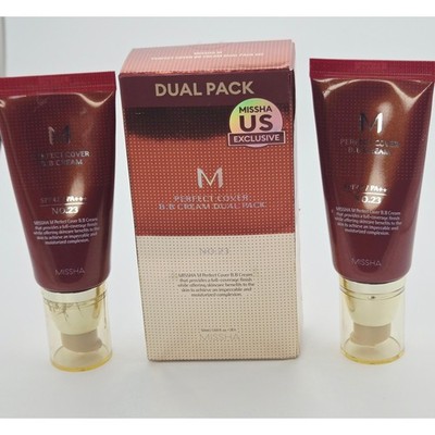 Missha M Perfect Cover BB Cream Dual Pack No 23 Natural Beige SPF 42 50ml x 2