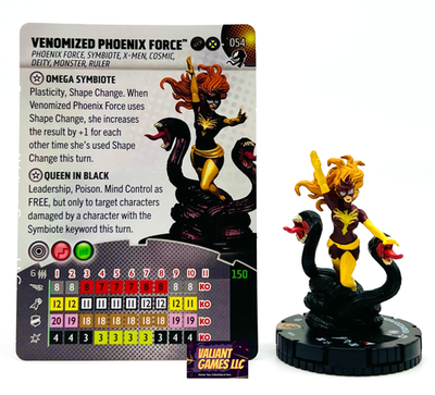 Marvel Heroclix Venomized Phoenix Force #054 w/ Card Venom Set | eBay