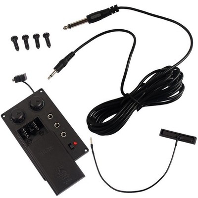 Electric Violin EQ Preamp Pickup Transducer with Piezo Violin Fiddle