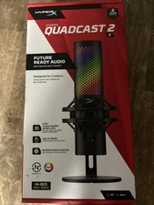 HyperX QuadCast 2 S – USB Microphone, with RGB Lighting USB-C - Black