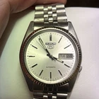 Rare Seiko 5 Automatic 17 jewels Silver Dial 7009-3110 Japan Mens watch