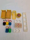 Vintage Fisher Price Little People 990 Family A Frame Lot Furniture Figures