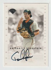 Tom Lampkin - 1996 Leaf Signature Series Update - Autographed - Giants