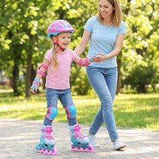 Kids Inline Skates for Boys Girls,Perfect Skating Gift for Indoor  Outdoor