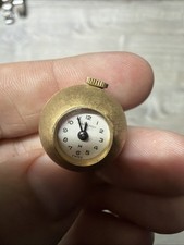 vintage Hamilton Swiss-made gold-plated ball pendant watch. Working