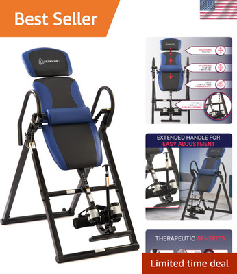 Heavy Duty Therapeutic Inversion Table 300LB Weight Capacity Back Pain Therapy