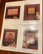 Lot of 4 SHEEPISH DESIGNS Counted Cross Stitc...