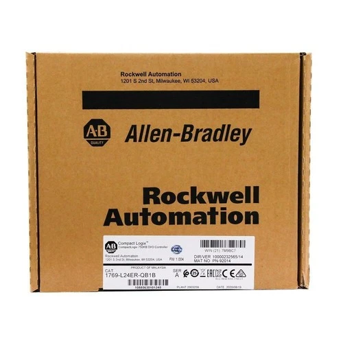 Allen-Bradley CompactLogix 1769-L24ER-QB1B 750KB DI/O Controller 1769L24ERQB1B