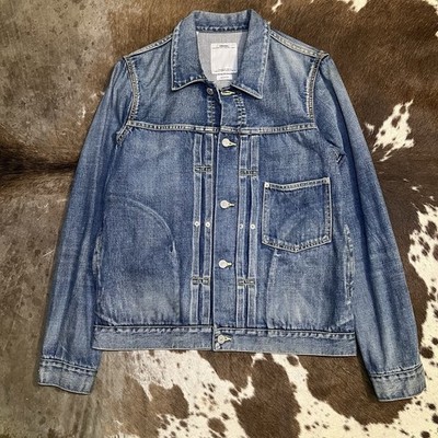 Visvim 16AW Indigo Damaged Denim Chore Jacket Size 3