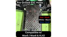 ESC Mounting Plate (Carbon Fiber) + Rx Relocation Box - Compatible w/ X-Maxx