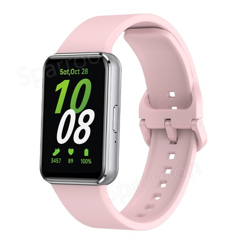 For Samsung Galaxy Fit 3 SM-R390 Sports Silicone Nylon Leather Metal Watch Band - Picture 25 of 644