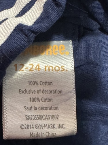 Cappello berretto gonna nastro camicia amore righe e ancoraggio GYMBOREE bambina 18-24 mesi - Foto 10 di 10