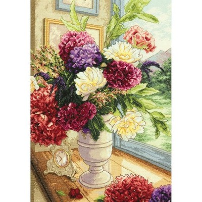 Dimensions Summer Bouquet Gold Collection Counted Cross 35328 (NO TREAD/FABRIC)