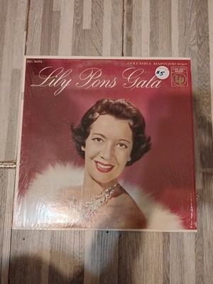 LILY PONS - Gala LP w/ INNER - 1957 Columbia ML5073 Vinyl * Near MINT