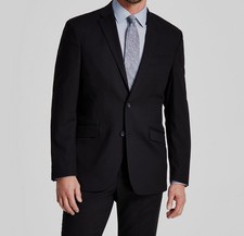 Kenneth Cole Reaction Men's Black Techni-Cole Slim Fit Suit Jacket Size 46L