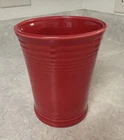Fiestaware Fiesta Scarlet RED Utensil Crock  6.5"H Kitchen Canister