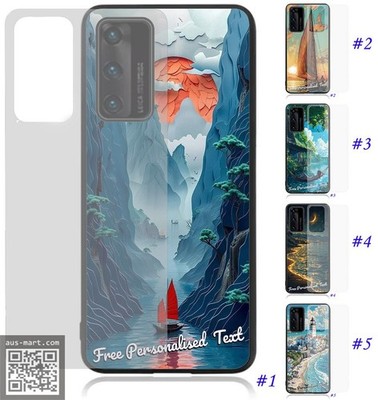 Personalised Text Glass Phone Case For Huawei Nova 3e/3i/5T Series