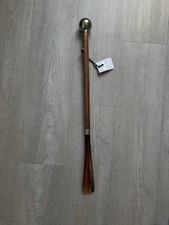 Vintage Italian Bamboo 26  Long Shoe Horn W/shift Gear Too Handle