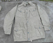 British Army 1960 60 Pattern OG Green Smock Jacket Sz 7 Op Banner Sateen Uniform