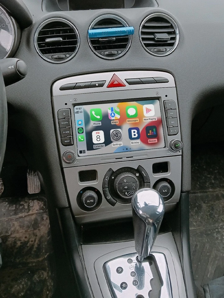 4+64GB Carplay Autoradio Für Peugeot 308 408 RCZ Stereo Mit GPS Navi WIFI BT FM - Bild 2 von 4