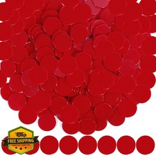 Coopay 200 Red Counting Discs Bingo Chips Math Poker Game Tokens