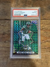 2022 Panini Mosaic #289 Ahmad Sauce Gardner RC Green Mosaic PSA 10 Color Match