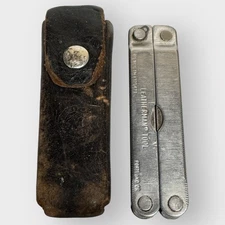 Vintage Leatherman Marlboro Multi Tool Knife With Sheath Case