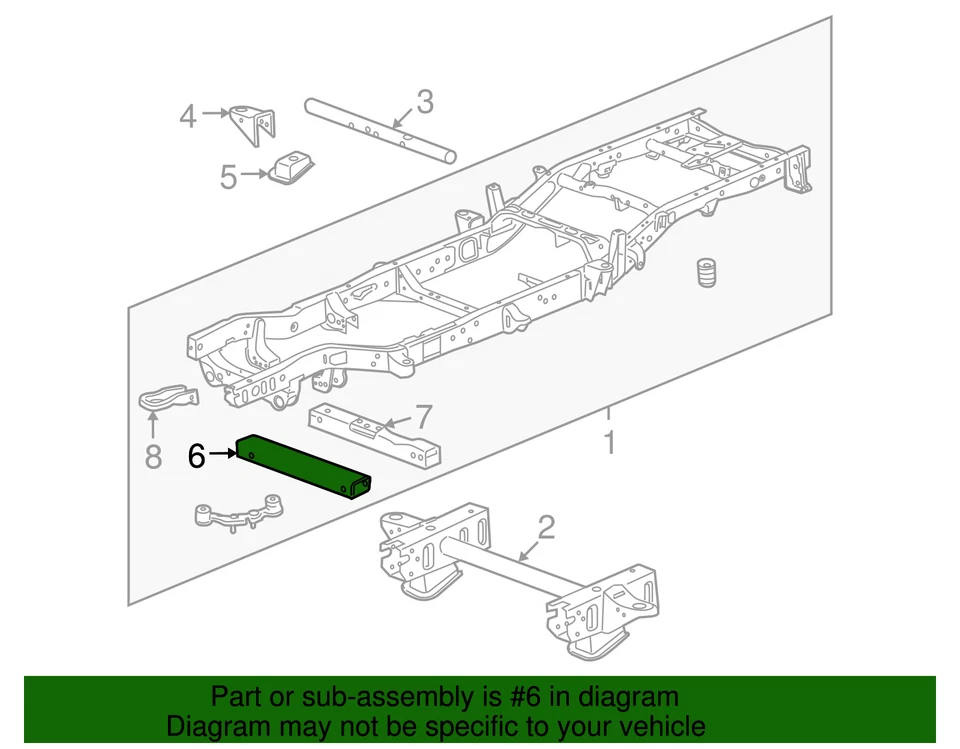 Cuadro de transmisión y suspensión delantera genuino GM 22833303 Foto 3 de 3