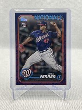 2024 Topps Team color variation Jose Ferrer Nationals SP Card