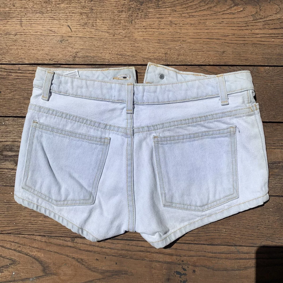 High low jean shorts 2025