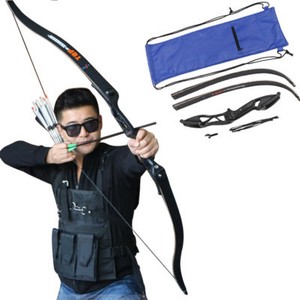 New Archery 56/" Take Down Recurve Bow Outdoor Hunting Arrow Longbow 30-50lbs