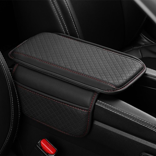 Car Armrest Cushion Cover Center Console Box Pad Mat with Pocket for Honda - Picture 6 of 15
