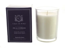 AQUIESSE LUXURY SCENTED CANDLE FIG & CYPRESS INSPIRED BY NATURE, 6.5 OZ 