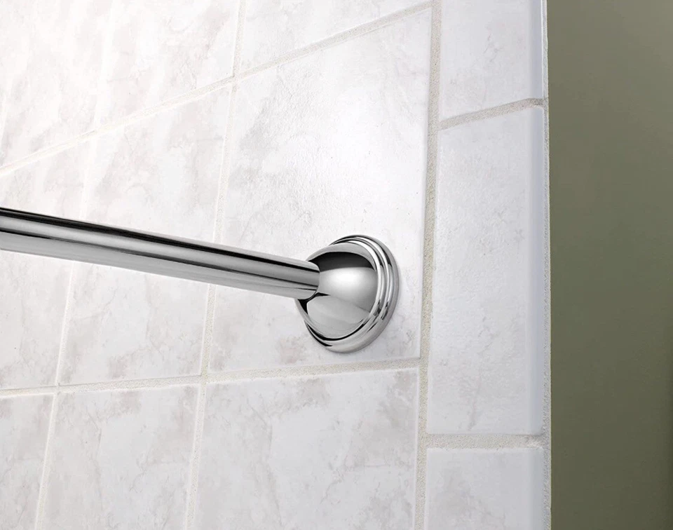 Moen CSR2160CH 54 pulgadas a 72 pulgadas longitud ajustable montaje fijo curva única Foto 3 de 3