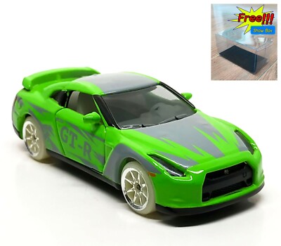 Majorette Nissan GT-R R35 Green - GITD 1:61 (3'') no Package