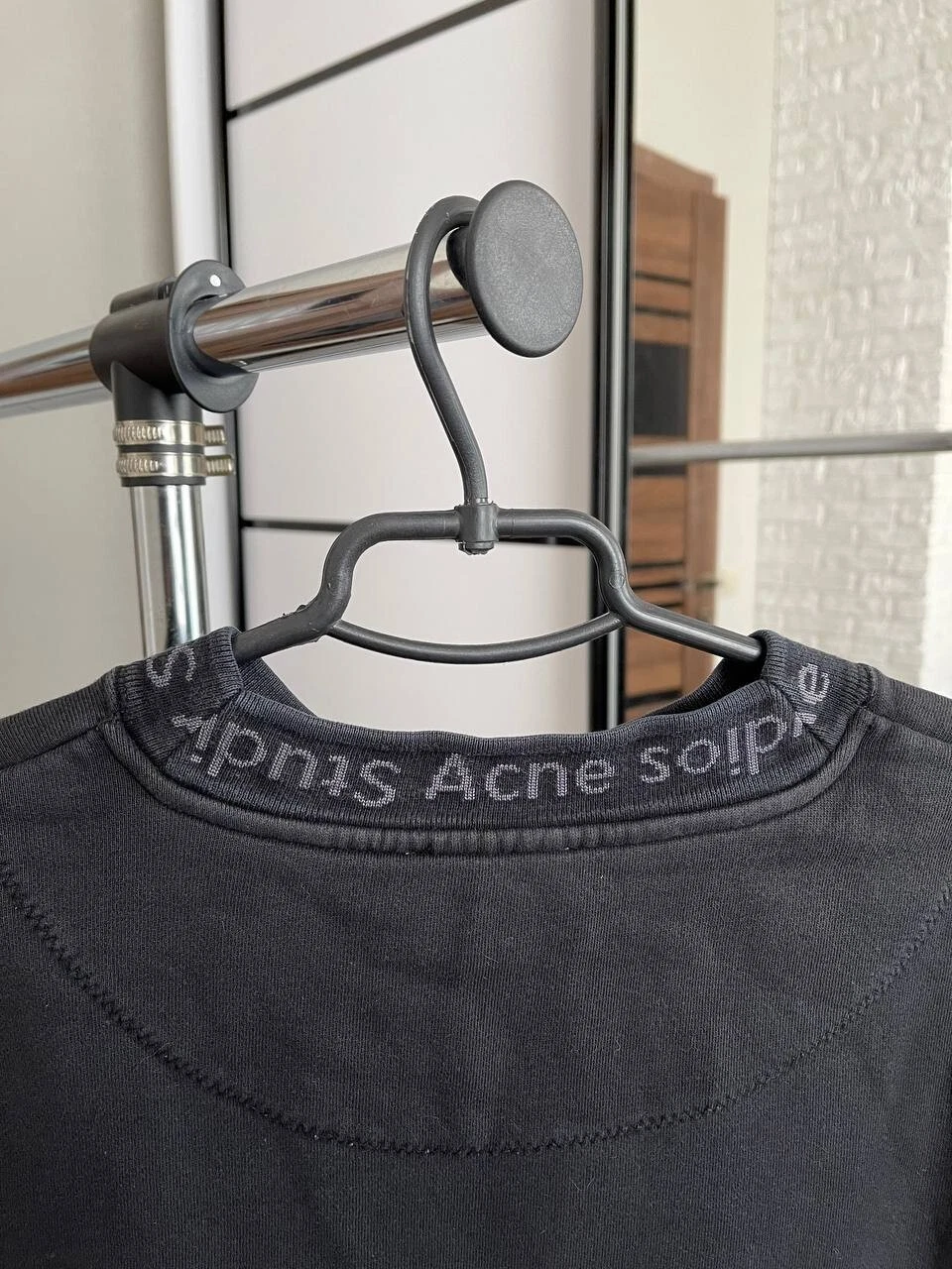 Maglione felpa Acne Studios Flogho collo alto logo