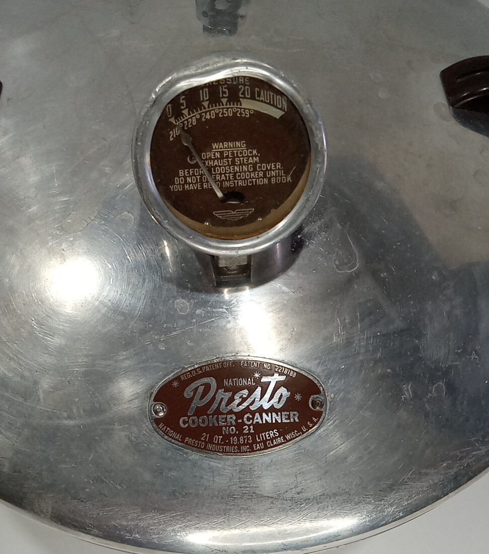 Presto 21 Quart Pressure Cooker Canner Rack Made In USA With Manual